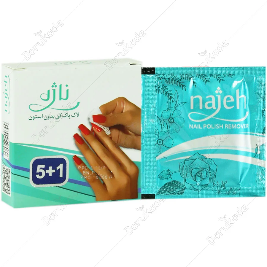 پد لاک پاک کن بدون استون ۶ عددی